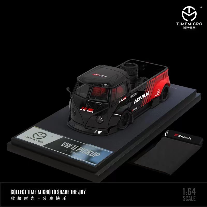 Auto a escala marca Time Micro, Modelo Volkswagen T1 Pickup Advan - Chido Toys