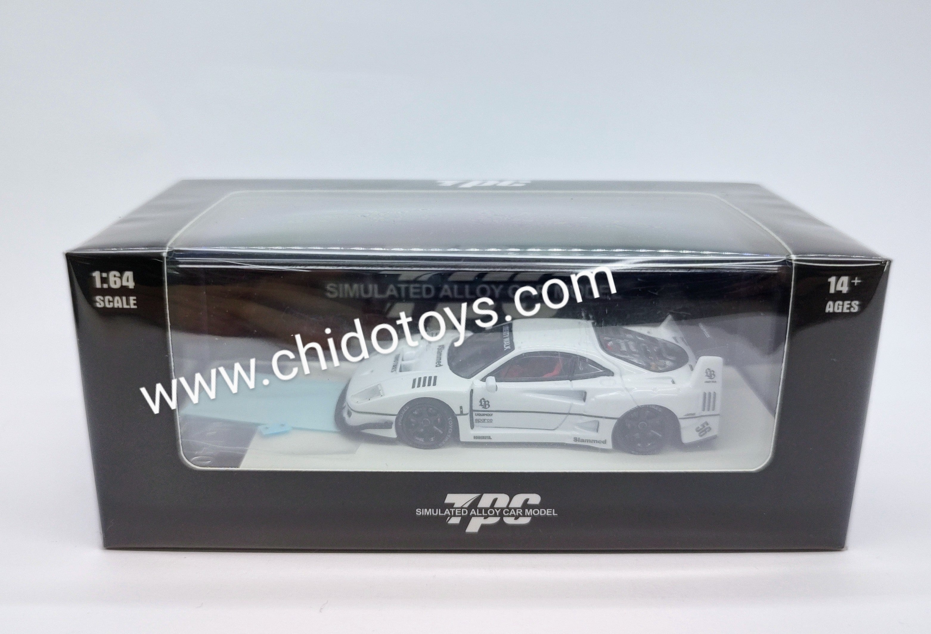 Auto a escala marca TPC, Modelo F40 LBWK Tokyo Auto Salón 2023 - Chido Toys