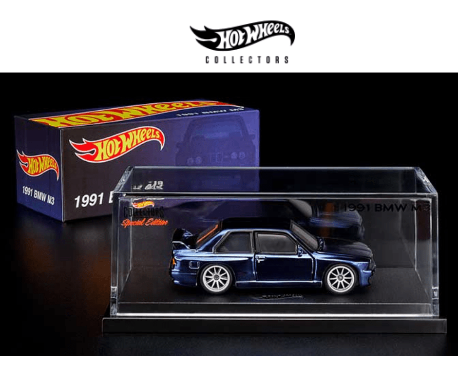 Auto a escala RLC Hot Wheels, modelo BMW M3, color azul - Chido Toys