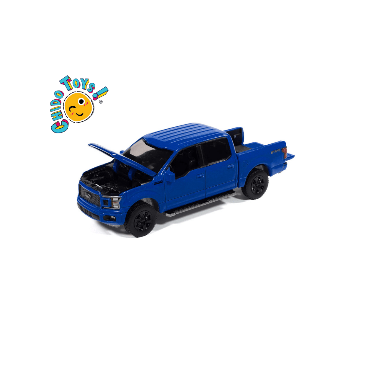 Auto World 2020 Ford F - 150 Azul – Escala 1:64 Black Appearance - Chido Toys