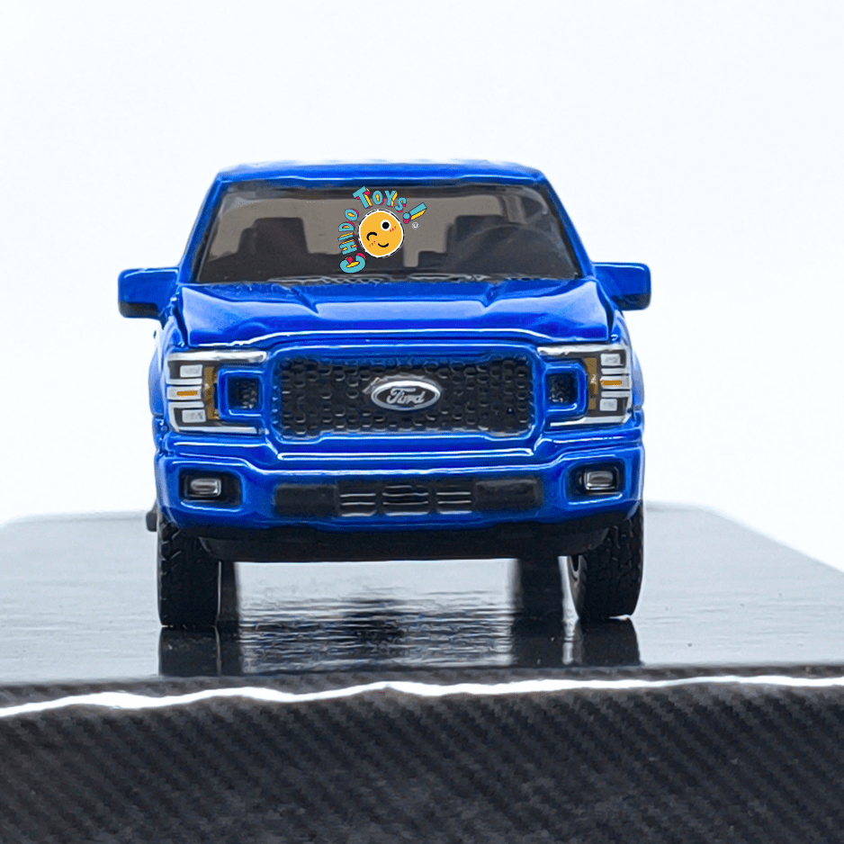 Auto World Ford F-150 2020 1:64 Velocity Blue cofre abatible - Chido Toys