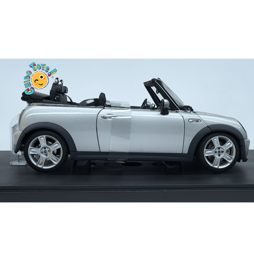 AUTOart MINI Cooper S Convertible 1:18 Plata Metalizado - Chido Toys