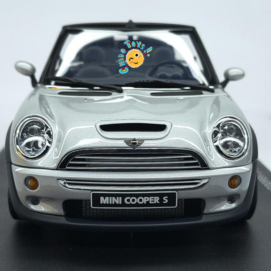 AUTOart MINI Cooper S Convertible 1:18 Plata Metalizado - Chido Toys