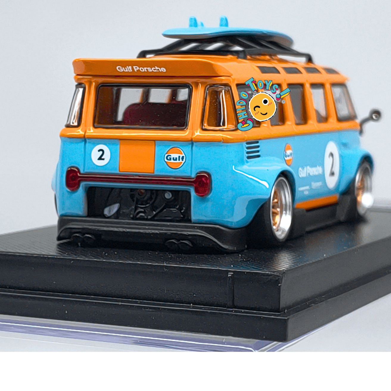 Briscale Micro VW Bus Kombi Gulf Porsche 1:64 capelo acrílico - Chido Toys