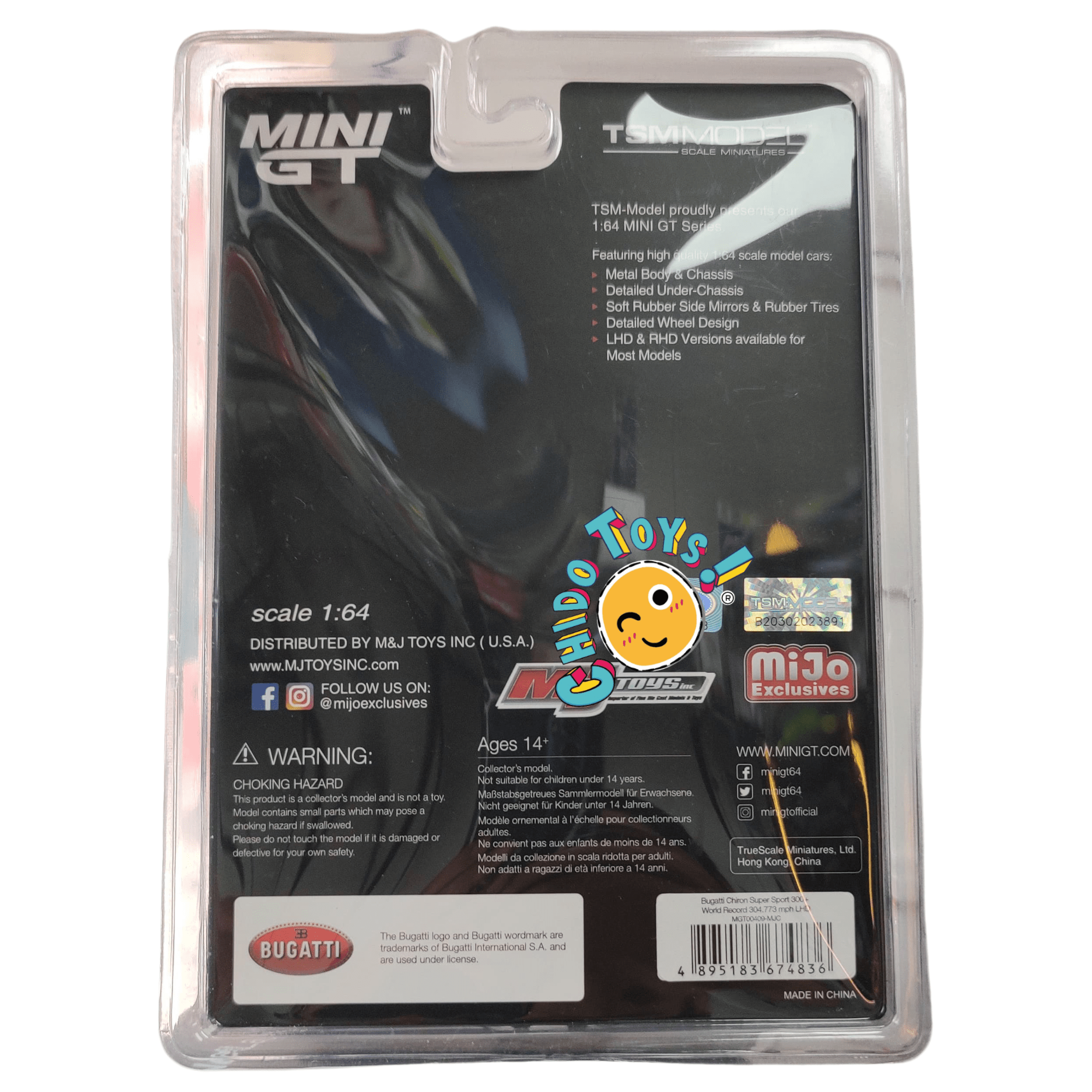 Bugatti Chiron Super Sport 300+ CHASE – Mini GT 1:64 - Chido Toys