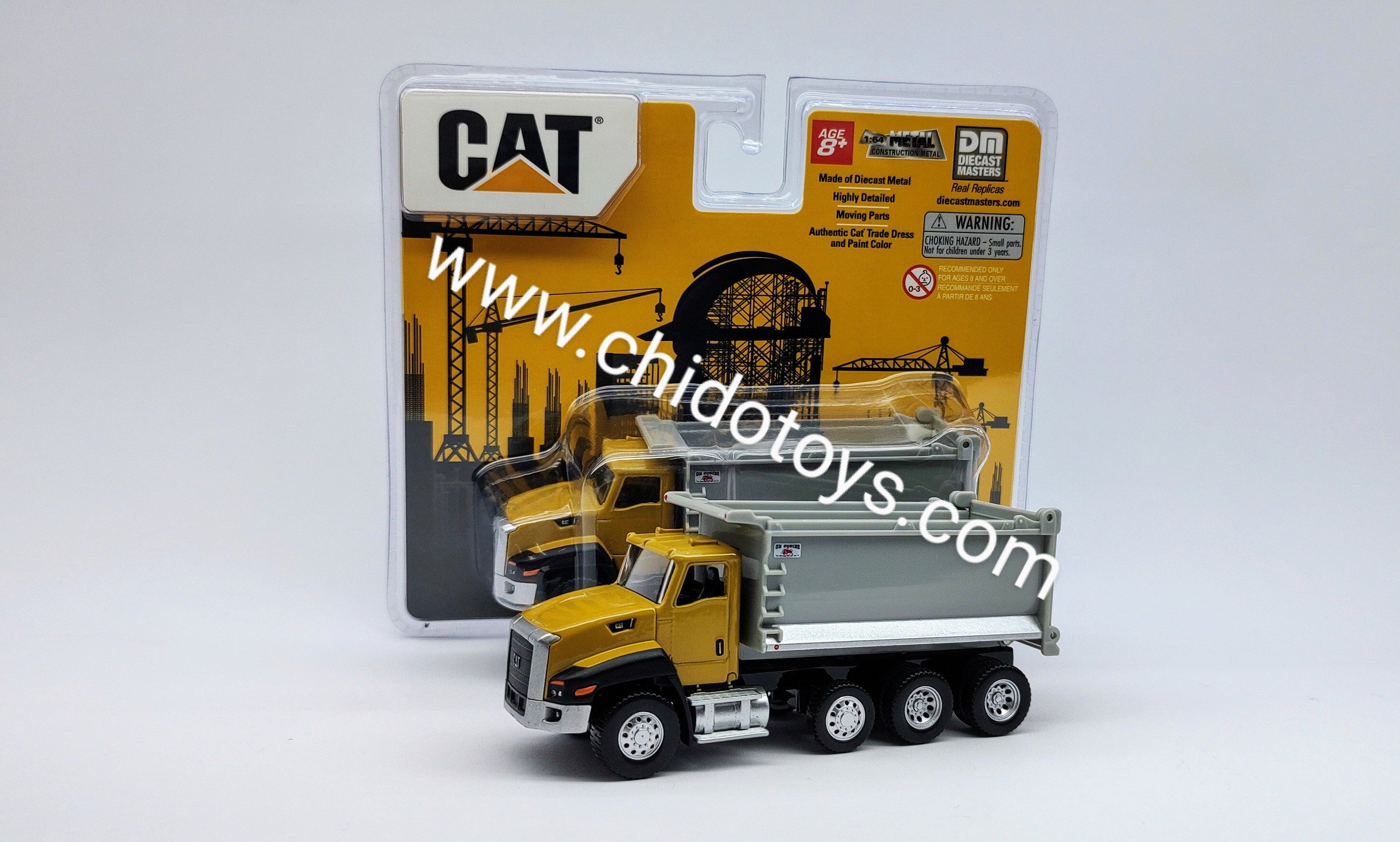 Camión a escala marca CAT, Modelo Camión Volvo CT660 - Chido Toys