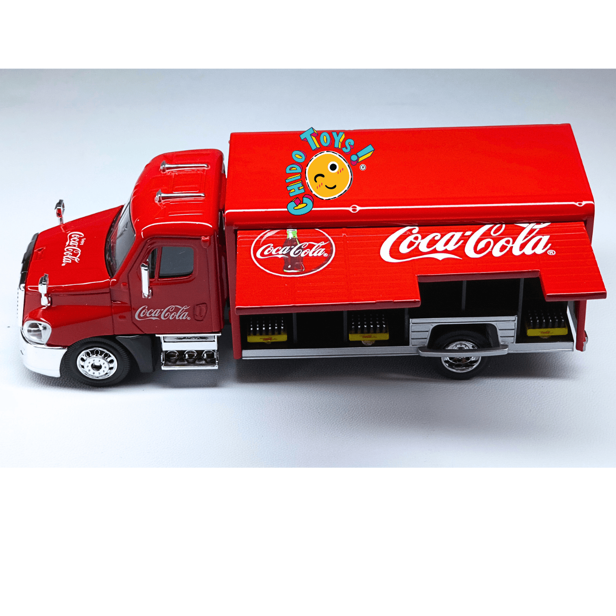 Camión Repartidor Coca - Cola Oficial a Escala 1:50 | Modelo Coleccionable - Chido Toys