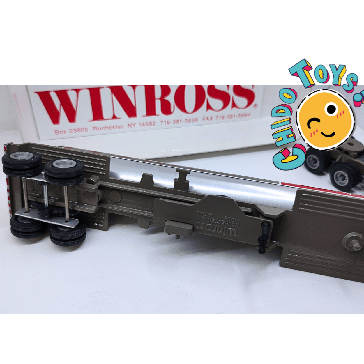 Camión Winross EXXON Pipa a Escala 1:64 – Edición Promocional Vintage USA - Chido Toys