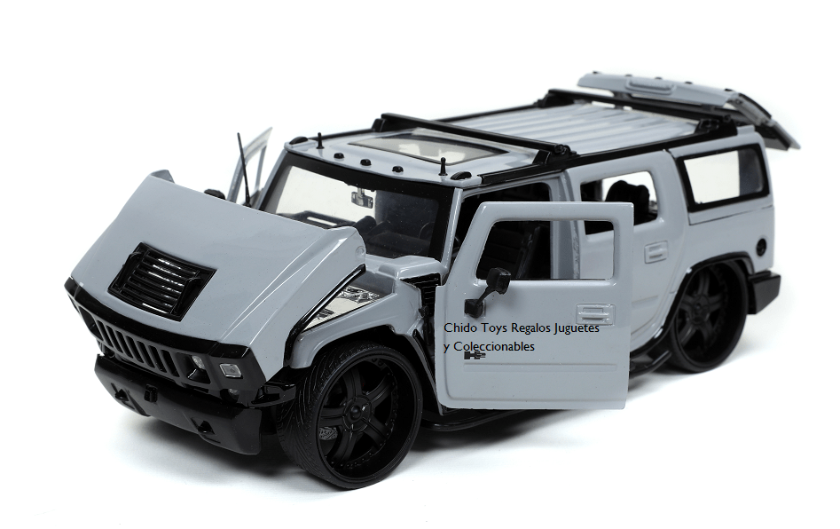 Camioneta a escala marca Jada, Modelo Hummer H2 2003 - Chido Toys