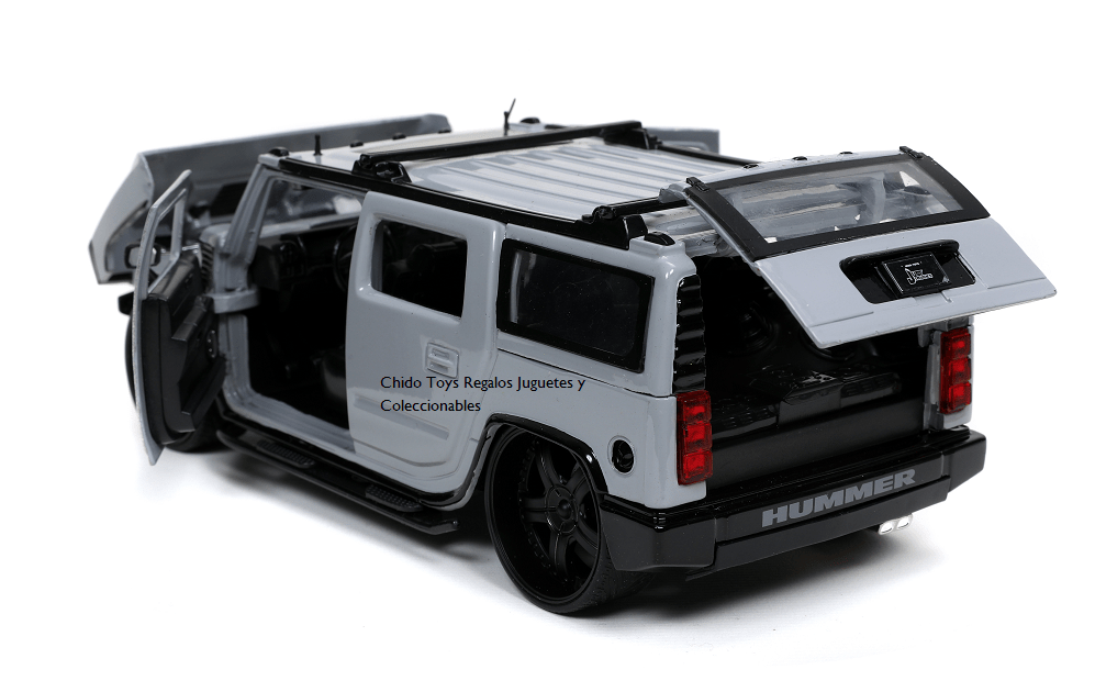 Camioneta a escala marca Jada, Modelo Hummer H2 2003 - Chido Toys