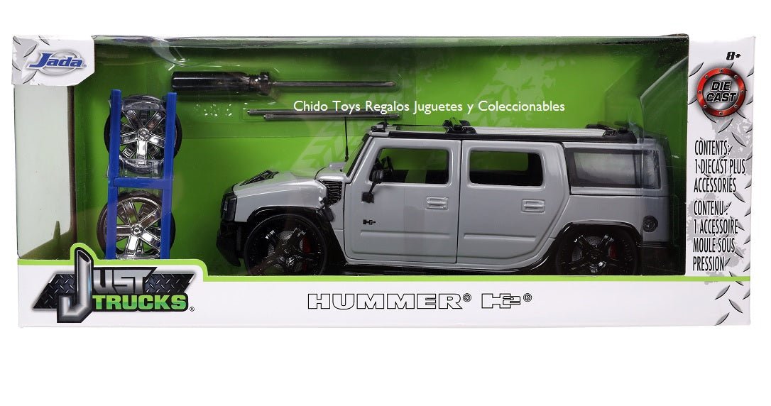 Camioneta a escala marca Jada, Modelo Hummer H2 2003 - Chido Toys