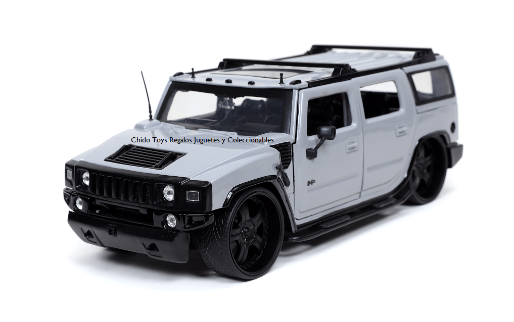 Camioneta a escala marca Jada, Modelo Hummer H2 2003 - Chido Toys