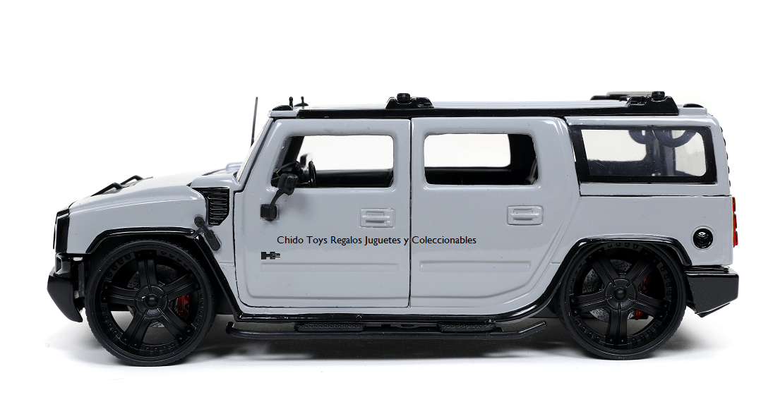 Camioneta a escala marca Jada, Modelo Hummer H2 2003 - Chido Toys