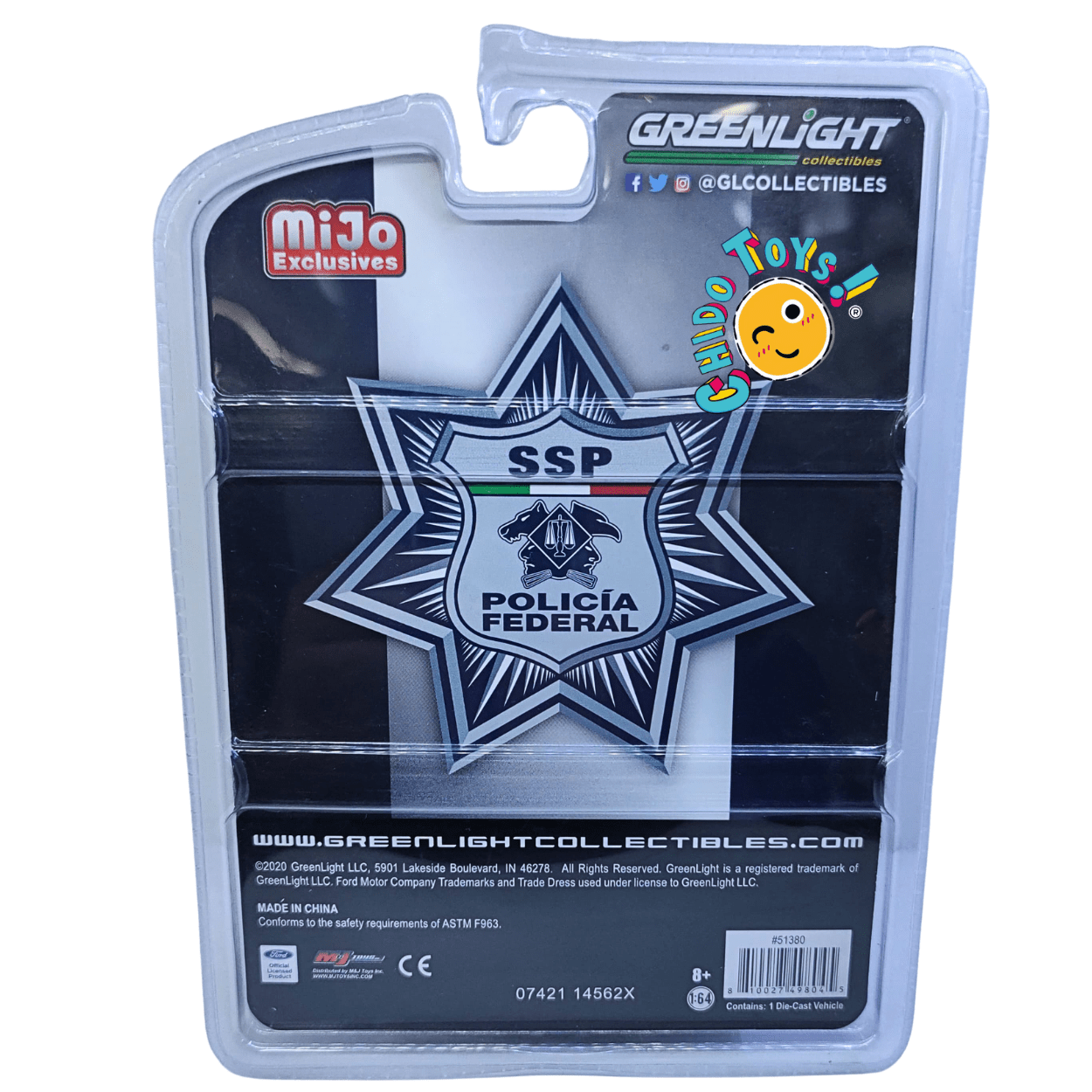 Camioneta Policía Federal 2017 Ford F - 150 | Greenlight 1:64 - Chido Toys