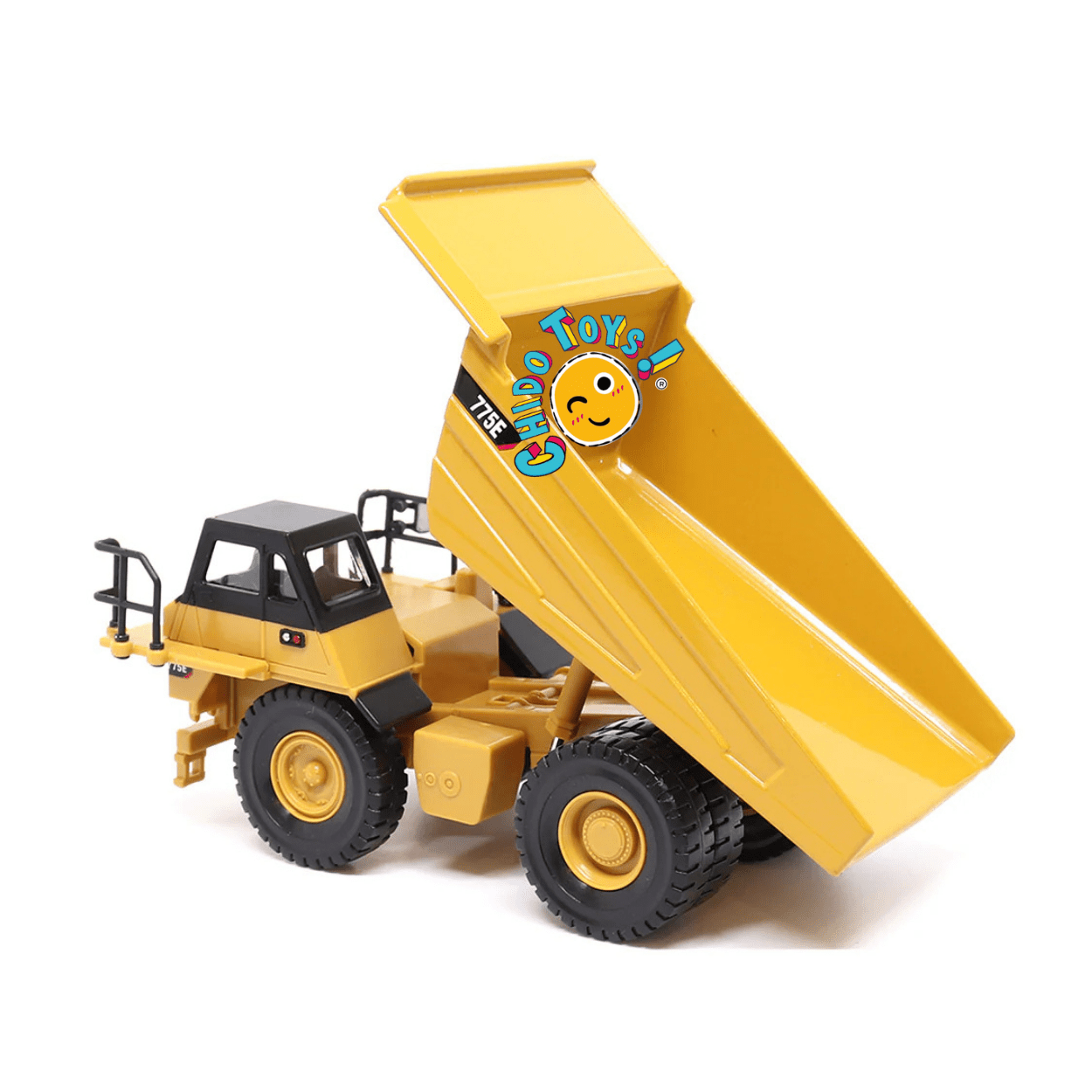 Caterpillar 775E Oficial a Escala 1:64 | Camión Minero de Volteo Coleccionable - Chido Toys