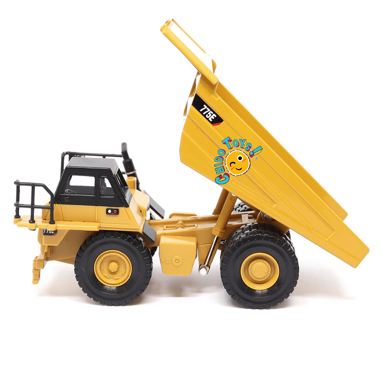 Caterpillar 775E Oficial a Escala 1:64 | Camión Minero de Volteo Coleccionable - Chido Toys