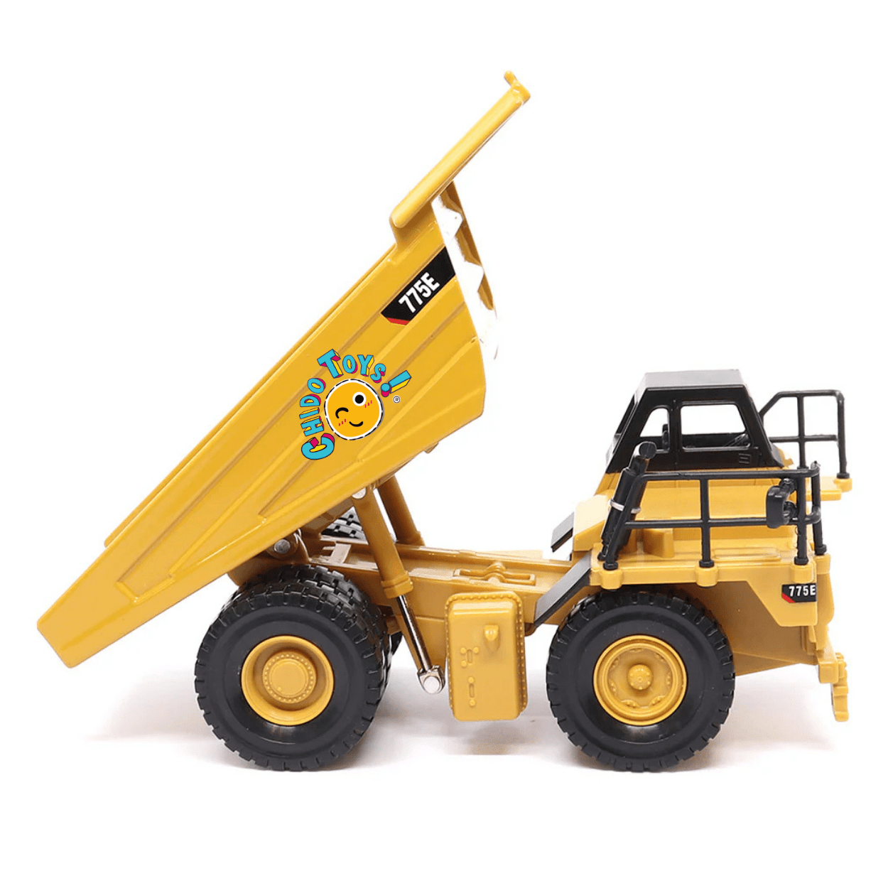 Caterpillar 775E Oficial a Escala 1:64 | Camión Minero de Volteo Coleccionable - Chido Toys