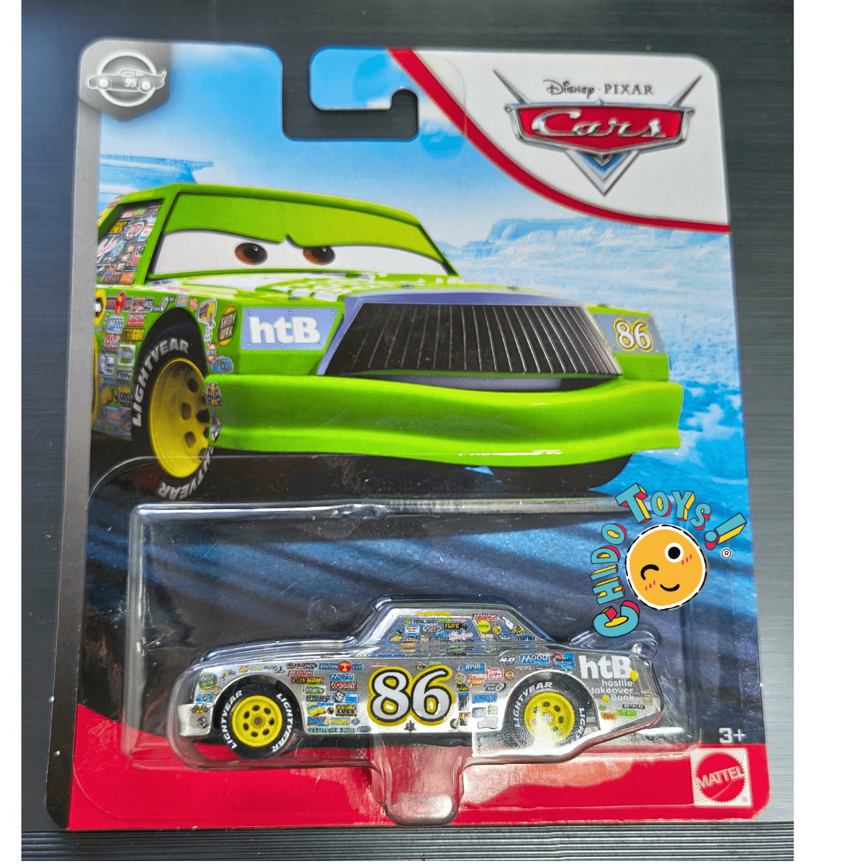 Chick Hicks Plata Variante de Carreras – Disney Pixar Cars Escala 1:55 Mattel - Chido Toys