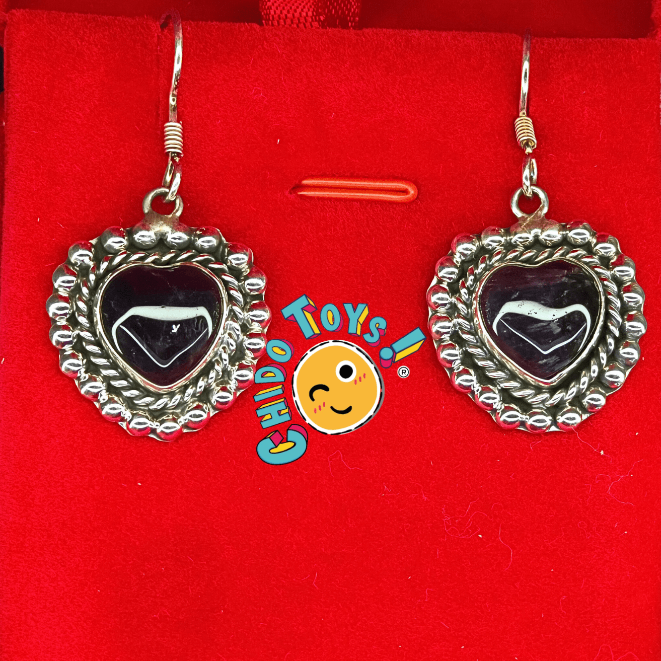 Conjunto Corazón de Plata .925 con Amatista Natural – Hecho en México - Chido Toys