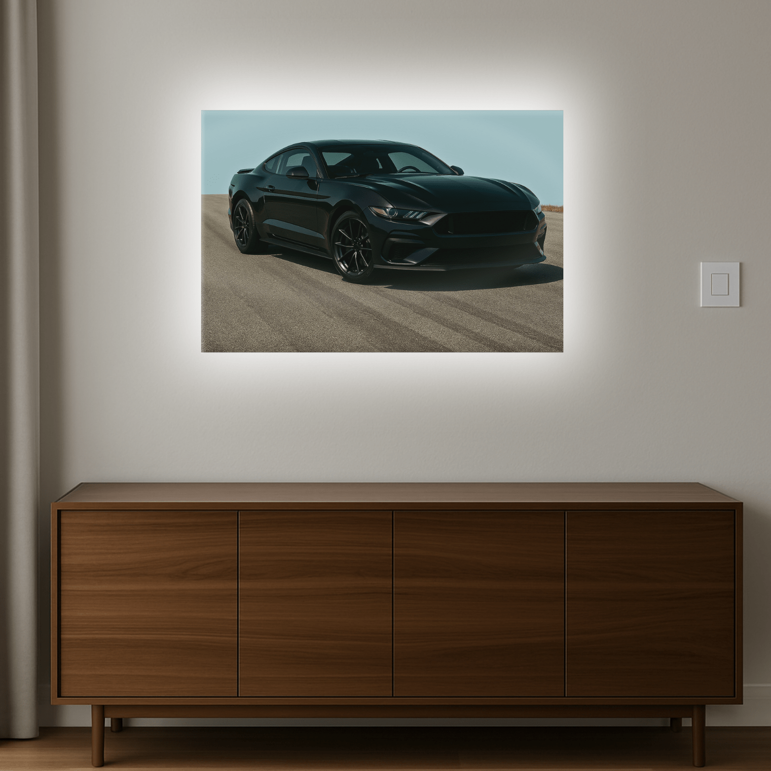 Cuadro Automotriz Sublimado en Aluminio con Luz LED – 60 × 40 cm - Chido Toys