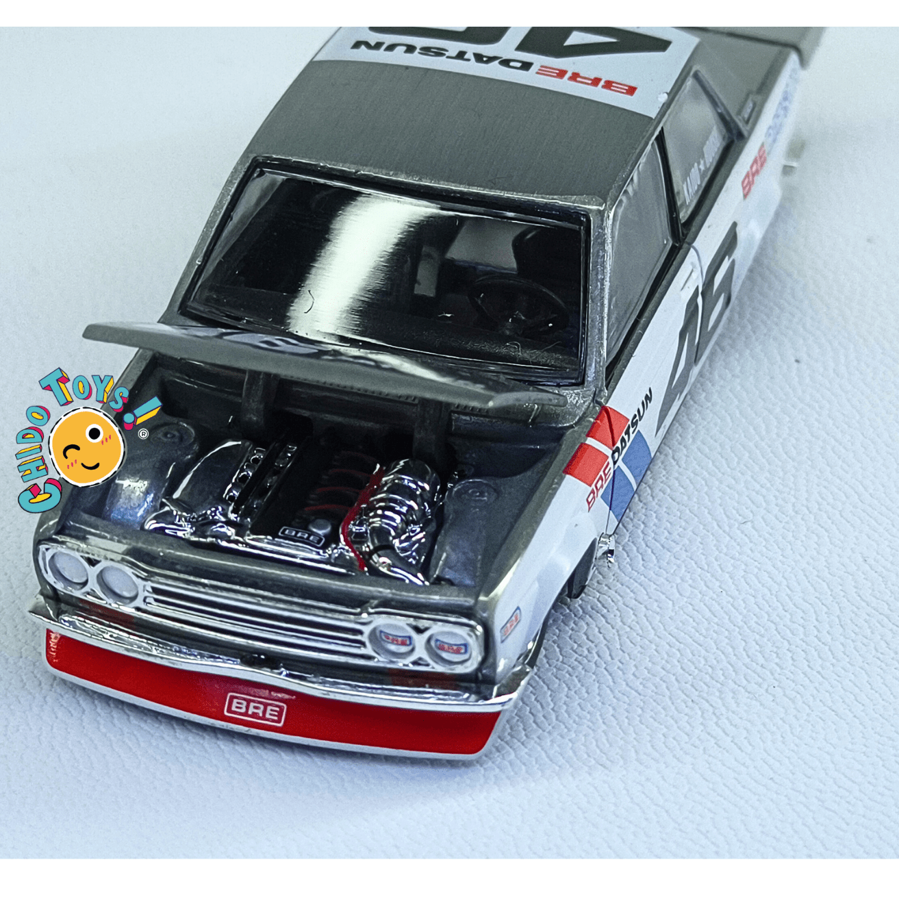 Datsun 510 Pro Street BRE 005 CHASE – Kaido House x Mini GT – Escala 1:64 - Chido Toys