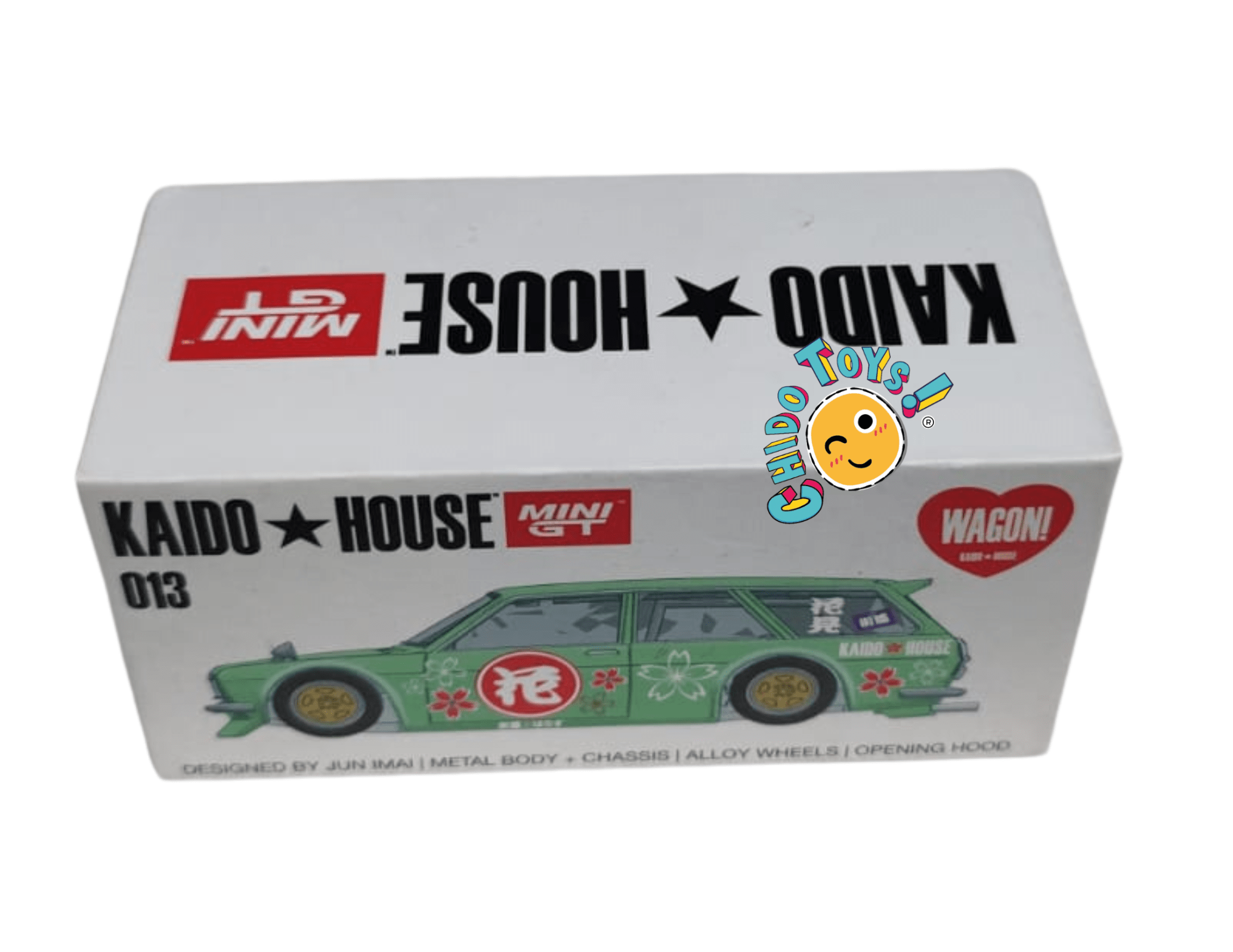 Datsun 510 Wagon Hanami #013 – Kaido House 1:64 (Primera Edición, Rines de Aluminio) - Chido Toys