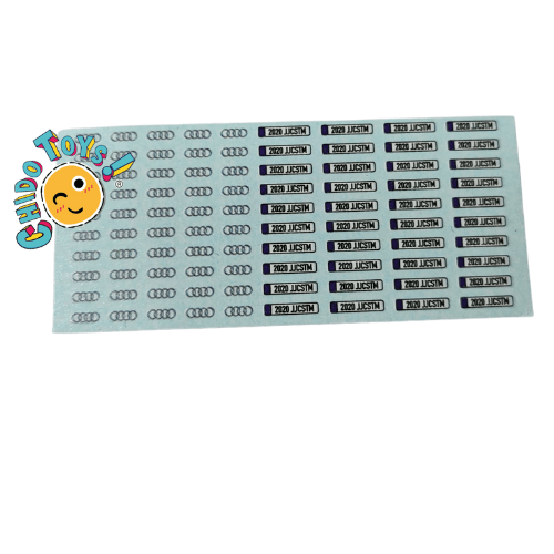 Declas/Tampos de Faros, Calaveras y Placas para Autos a Escala 1/64 - Chido Toys