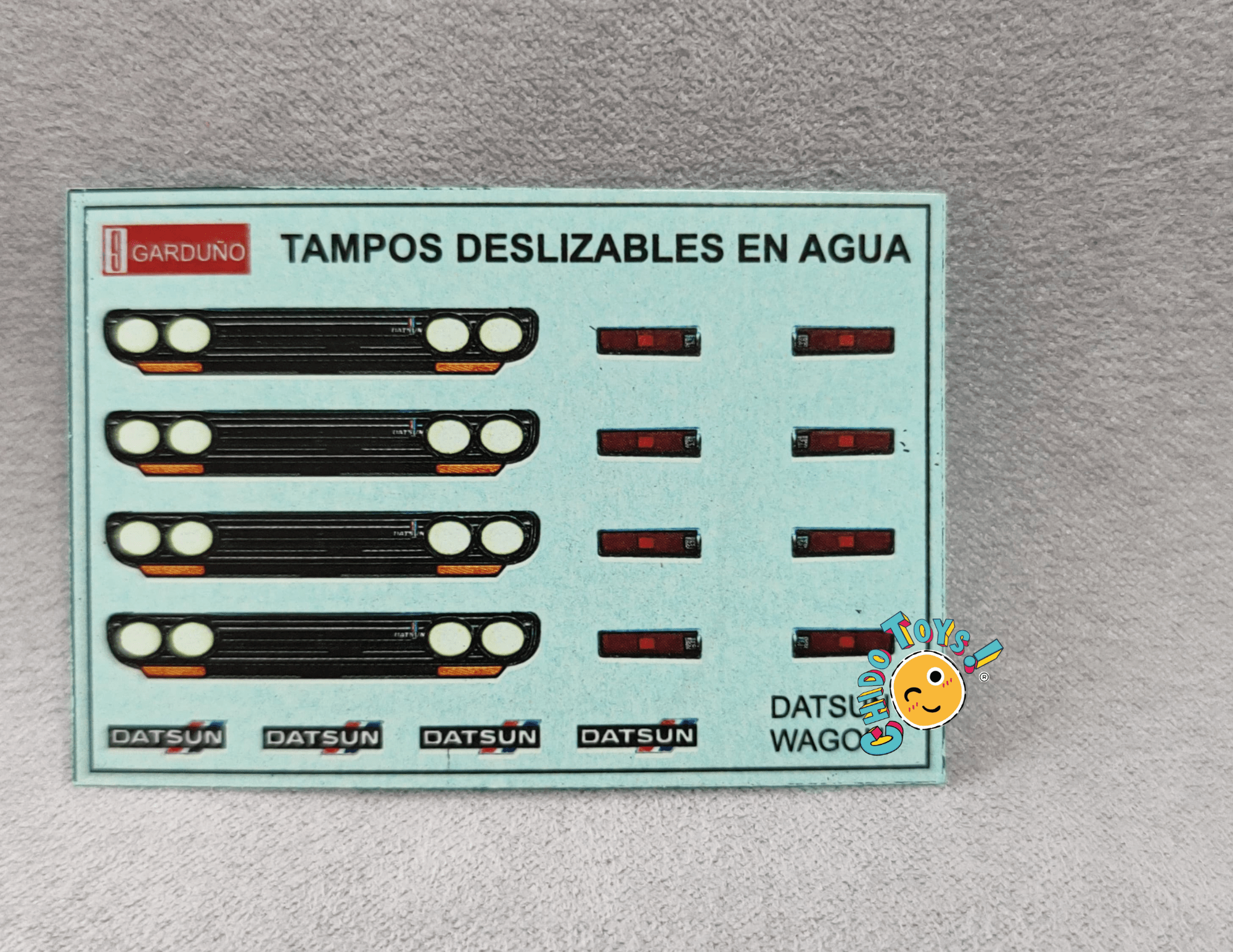 Declas/Tampos de Faros, Calaveras y Placas para Autos a Escala 1/64 – Distribuidor Oficial Tampos Garduño - Chido Toys