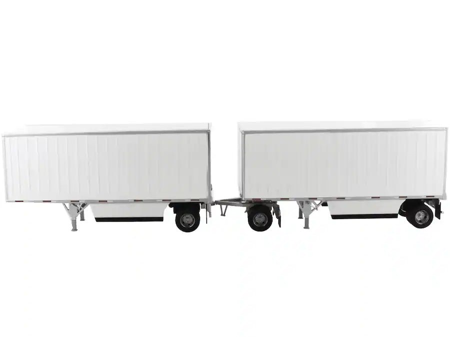 Diecast Masters Wabash National 28' Pup Trailers 1:50 Blancos - Chido Toys