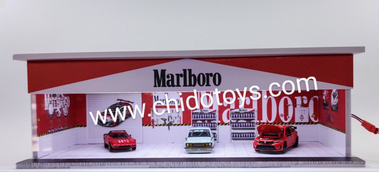 Diorama con iluminación LED y puerta de acrílico, marca MoreArt - Chido Toys