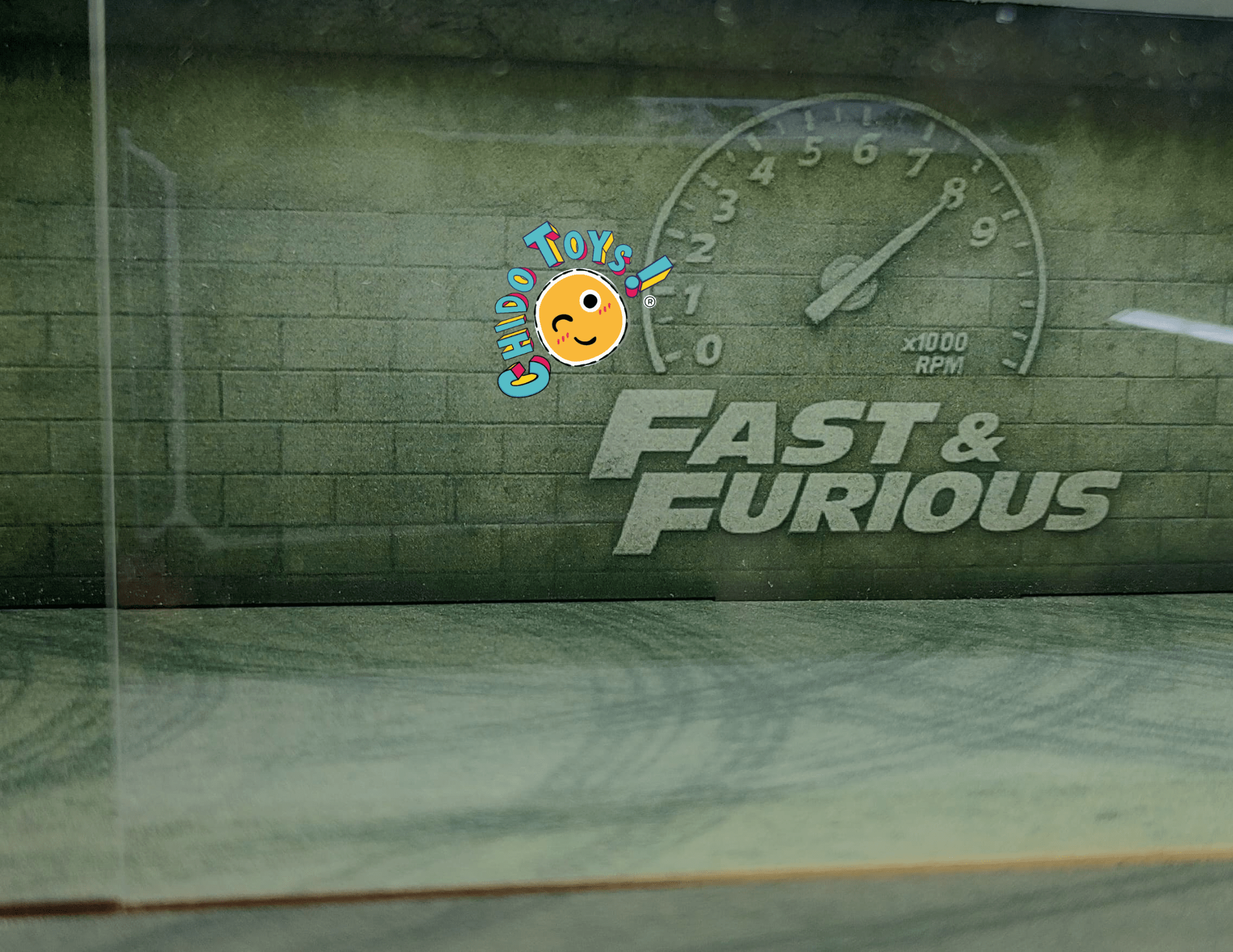 Diorama Furiosos con Iluminación LED y Puerta Acrílica – Ideal para Escalas 1:64 y 1:32, varios modelos - Chido Toys