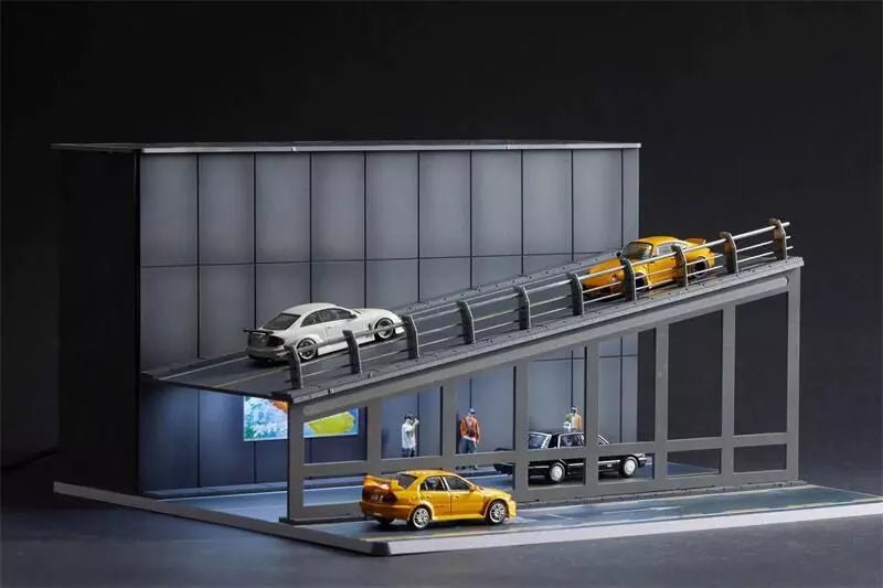 Diorama Rampa Urbana con Iluminación LED – You Car 1:64 - Chido Toys
