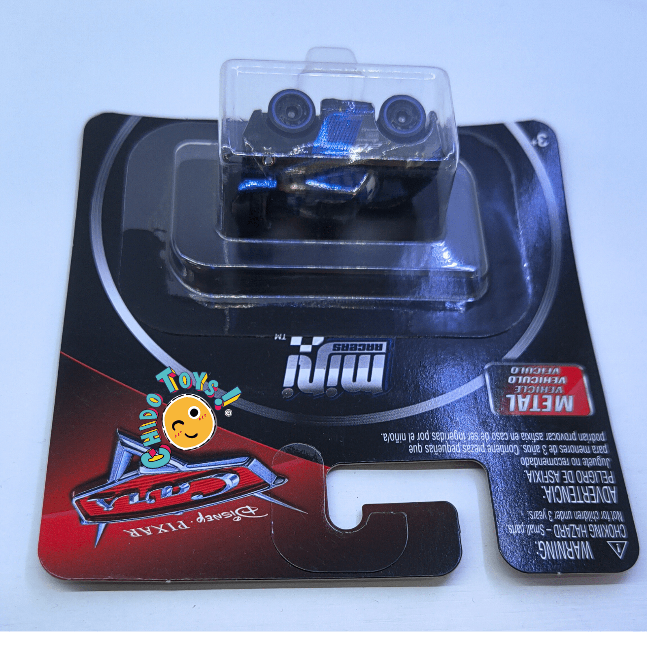 Disney Pixar Cars Mini Racers 2008 – Set 3 pzas: Silver Cal Weathers, Silver Tim Treadless & Metallic Jackson Storm | Metal/Metal - Chido Toys