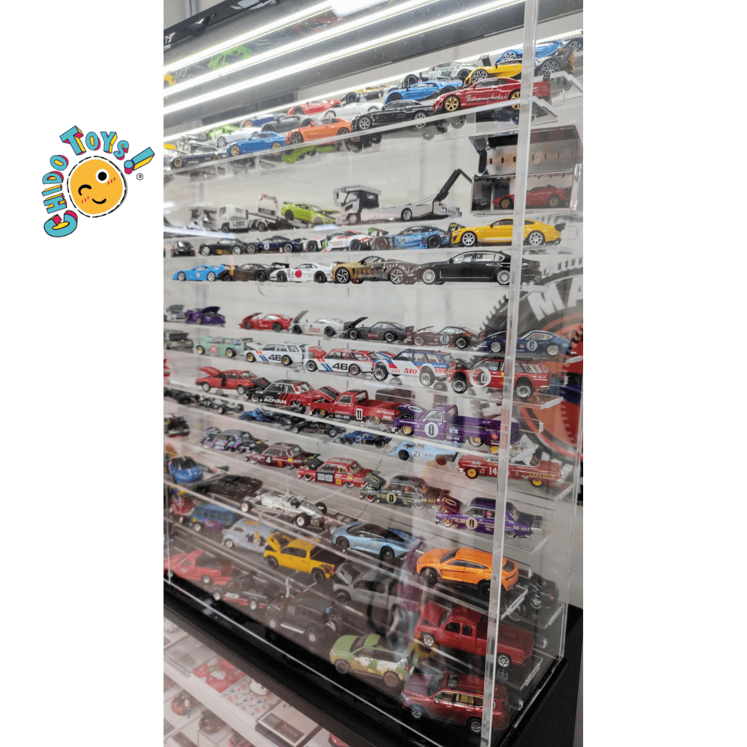 Expositor Iluminado para 150 Autos a Escala 1:64 – Acrílico Premium Hecho en México - Chido Toys