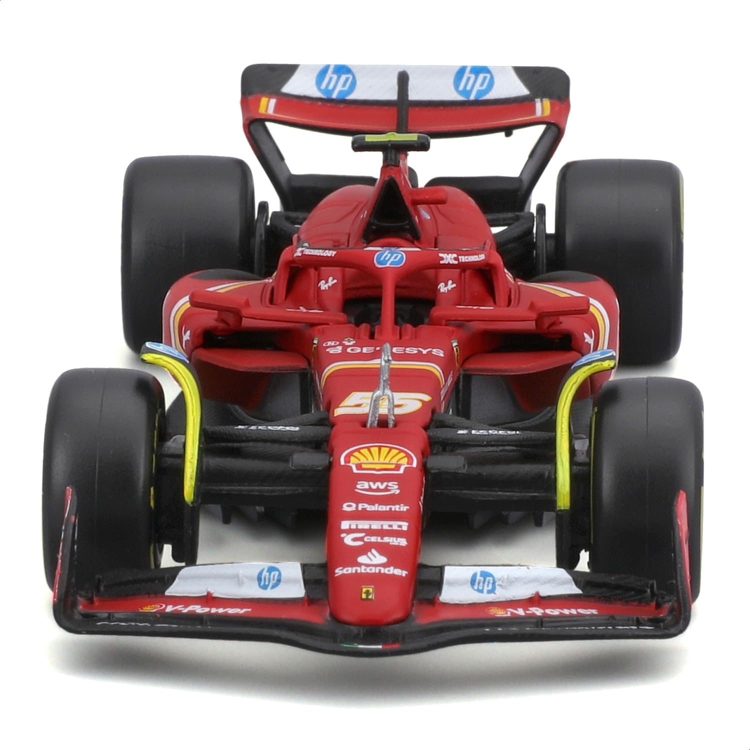 Ferrari SF - 24 55 2024 Escala 1:43 Bburago Fórmula 1 Diecast Oficial - Chido Toys