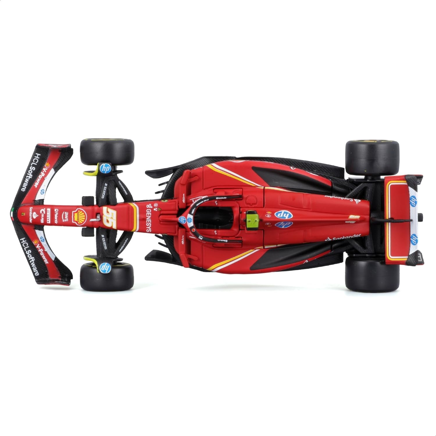 Ferrari SF - 24 55 2024 Escala 1:43 Bburago Fórmula 1 Diecast Oficial - Chido Toys