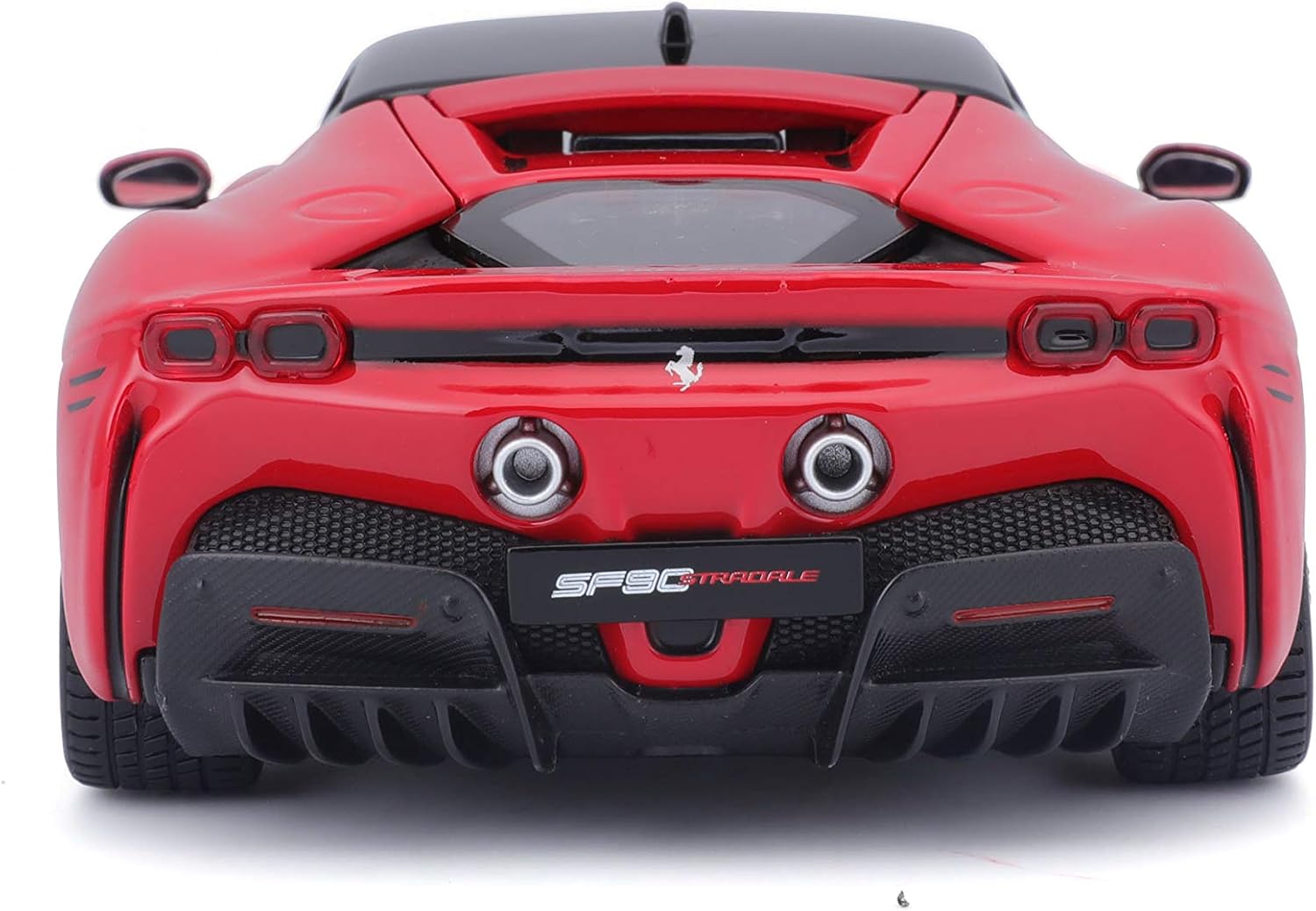 Ferrari SF90 Stradale – Bburago 1:24 | Race & Play Die - Cast Rojo - Chido Toys