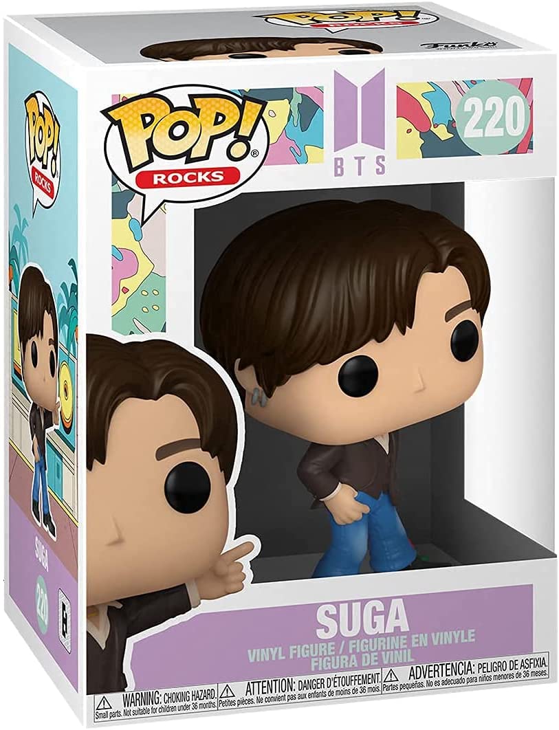 Figura de Vinyl, marca Funko, Modelo BTS SUGA, edad 6+ - Chido Toys