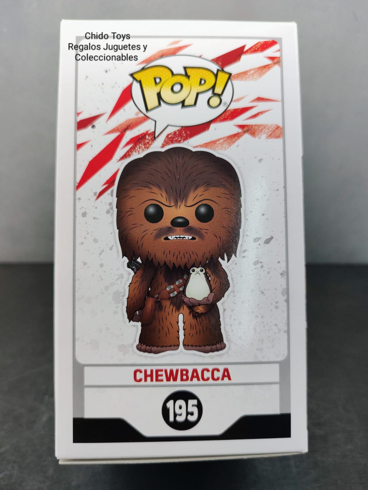 Figura de Vinyl, marca Funko, Modelo Chewbacca con Porg, edad 6+ - Chido Toys