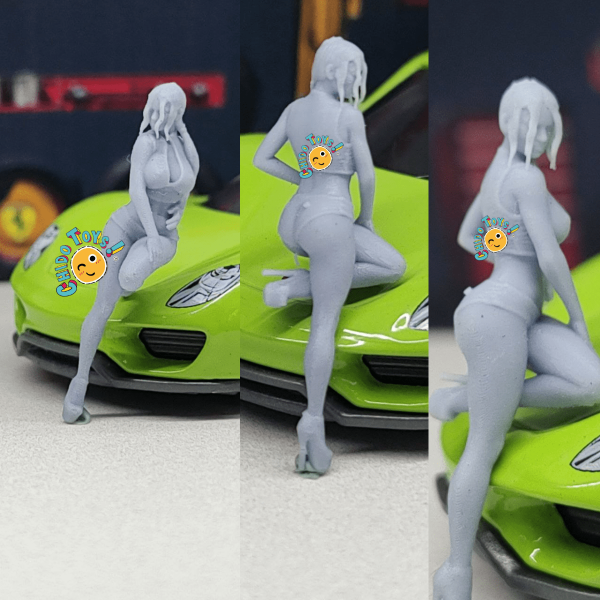 Figurillas, varios modelos, en Escala 1/64 – Impresión en Resina 14K de Alta Resolución - Chido Toys