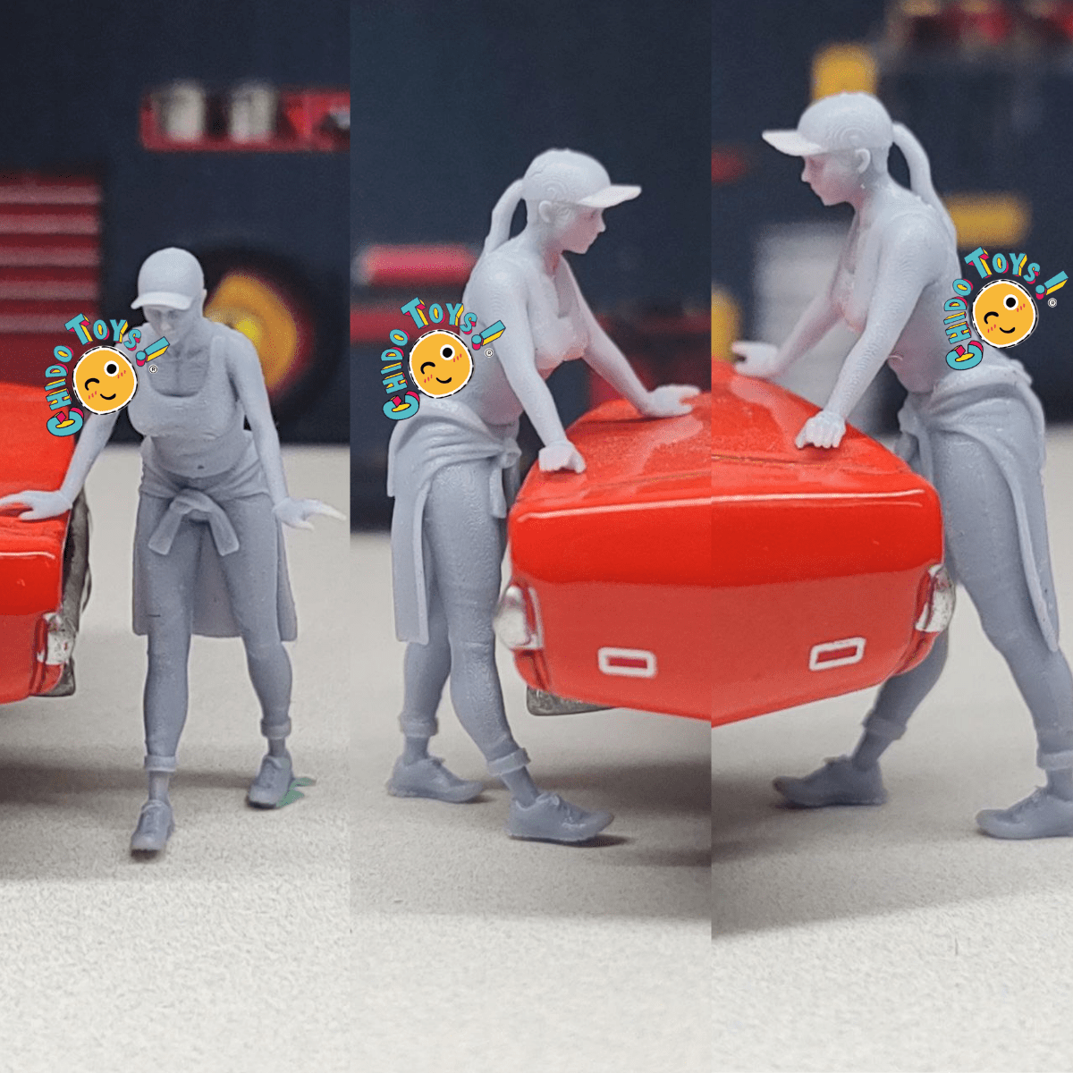 Figurillas, varios modelos, en Escala 1/64 – Impresión en Resina 14K de Alta Resolución - Chido Toys