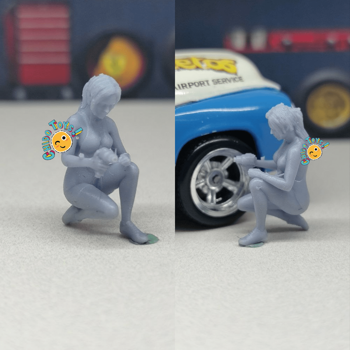 Figurillas, varios modelos, en Escala 1/64 – Impresión en Resina 14K de Alta Resolución - Chido Toys