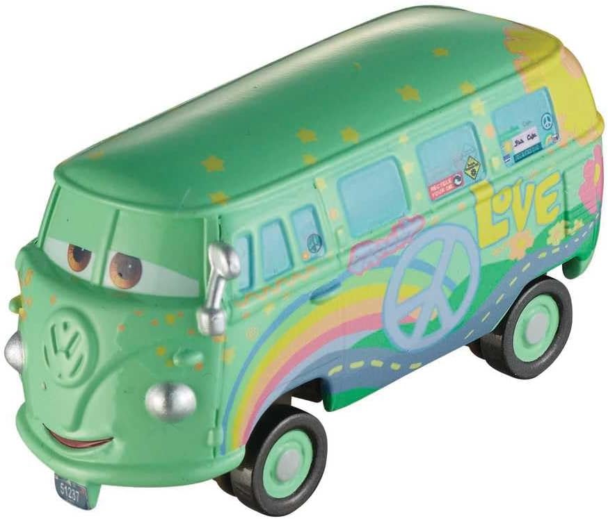 Fillmore Radiador Springs Disney Pixar Cars – Escala 1:55 Mattel - Chido Toys