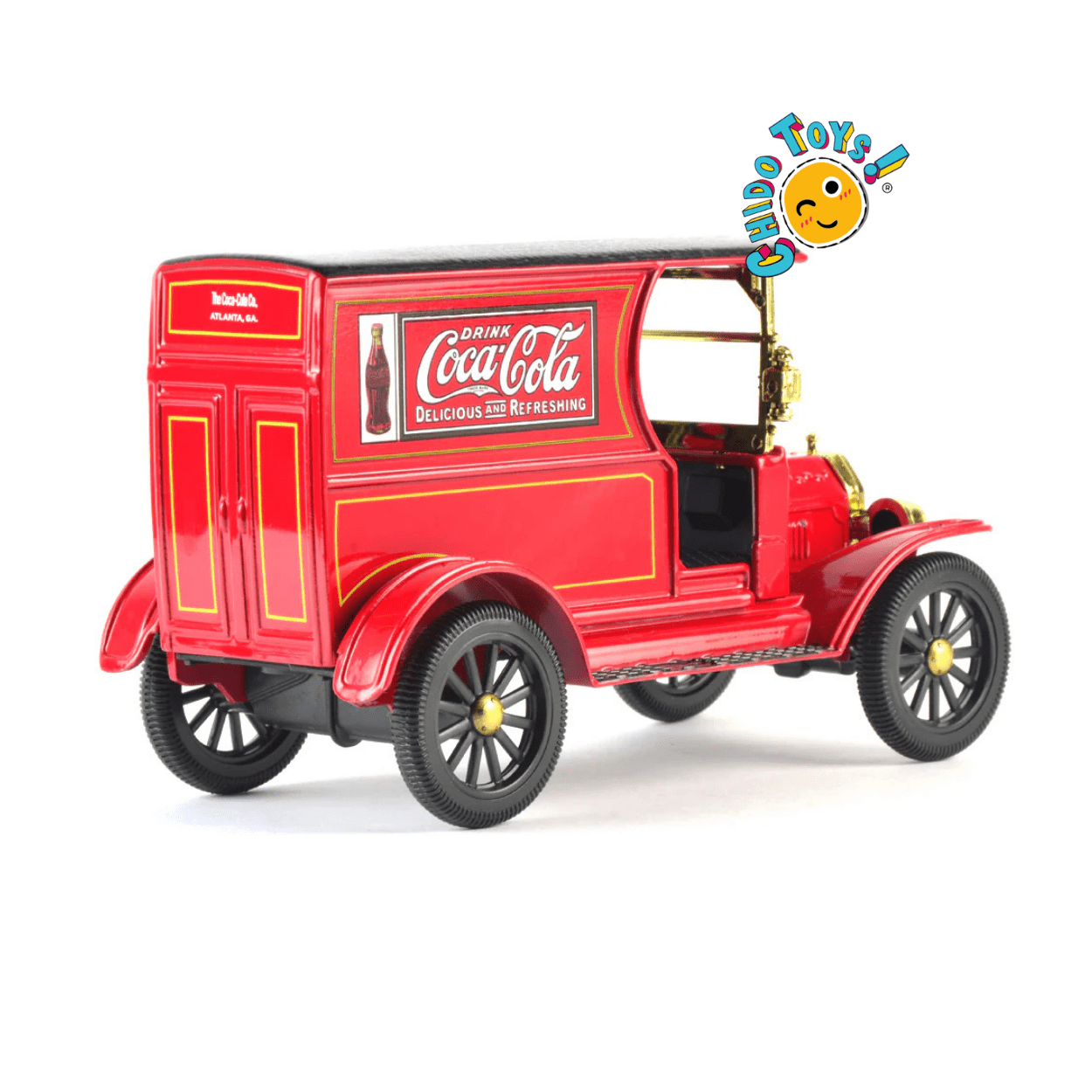 Ford Modelo T Panel Van Coca - Cola 1913 – Escala 1:24 Diecast Producto Oficial - Chido Toys