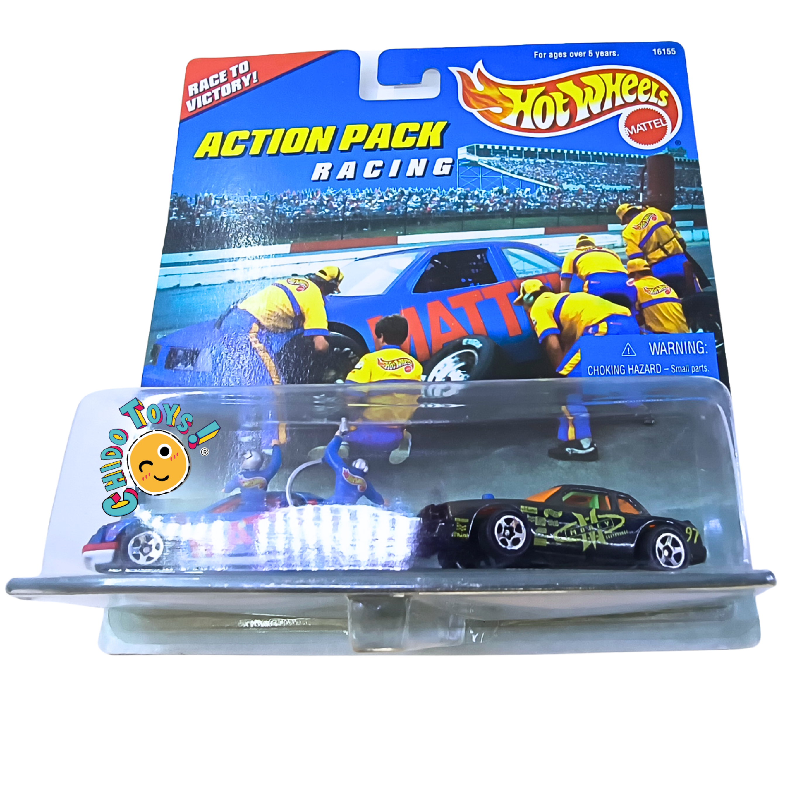 Hot Wheels Action Pack Racing 1996, 1:64 T - Bird & Buick Stocker - Chido Toys