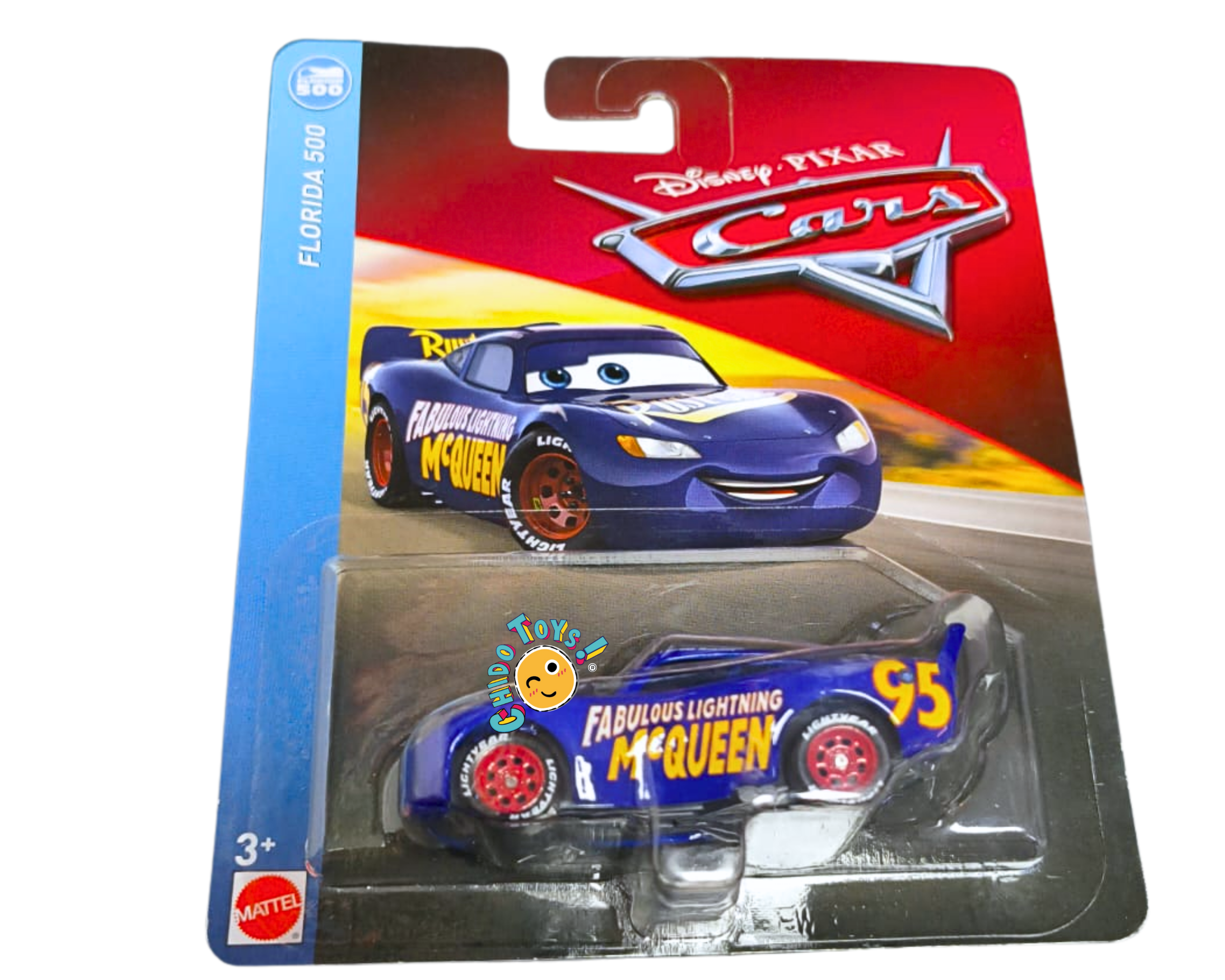 Hot Wheels Cars Fabulous Lightning McQueen Florida 500 1:64 - Chido Toys