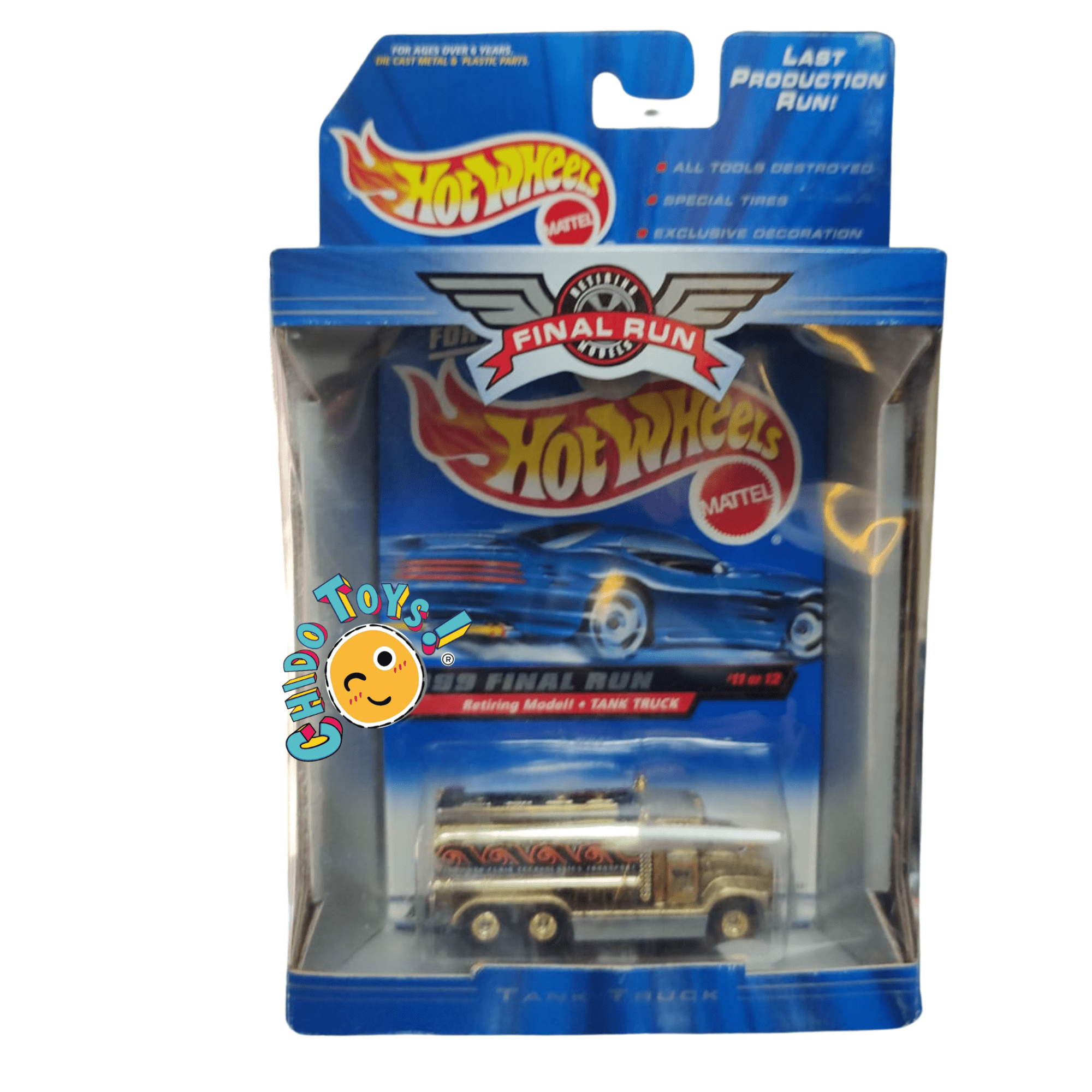 Hot Wheels Final Run 1999 – Primera Edición (Selladas, Escala 1:64, Llantas de Goma) - Chido Toys