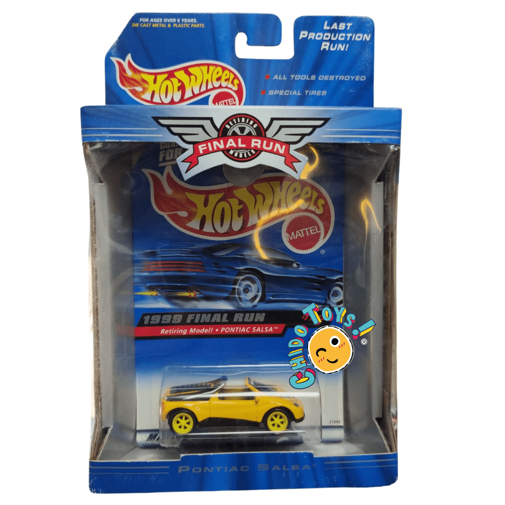 Hot Wheels Final Run 1999 – Primera Edición (Selladas, Escala 1:64, Llantas de Goma) - Chido Toys