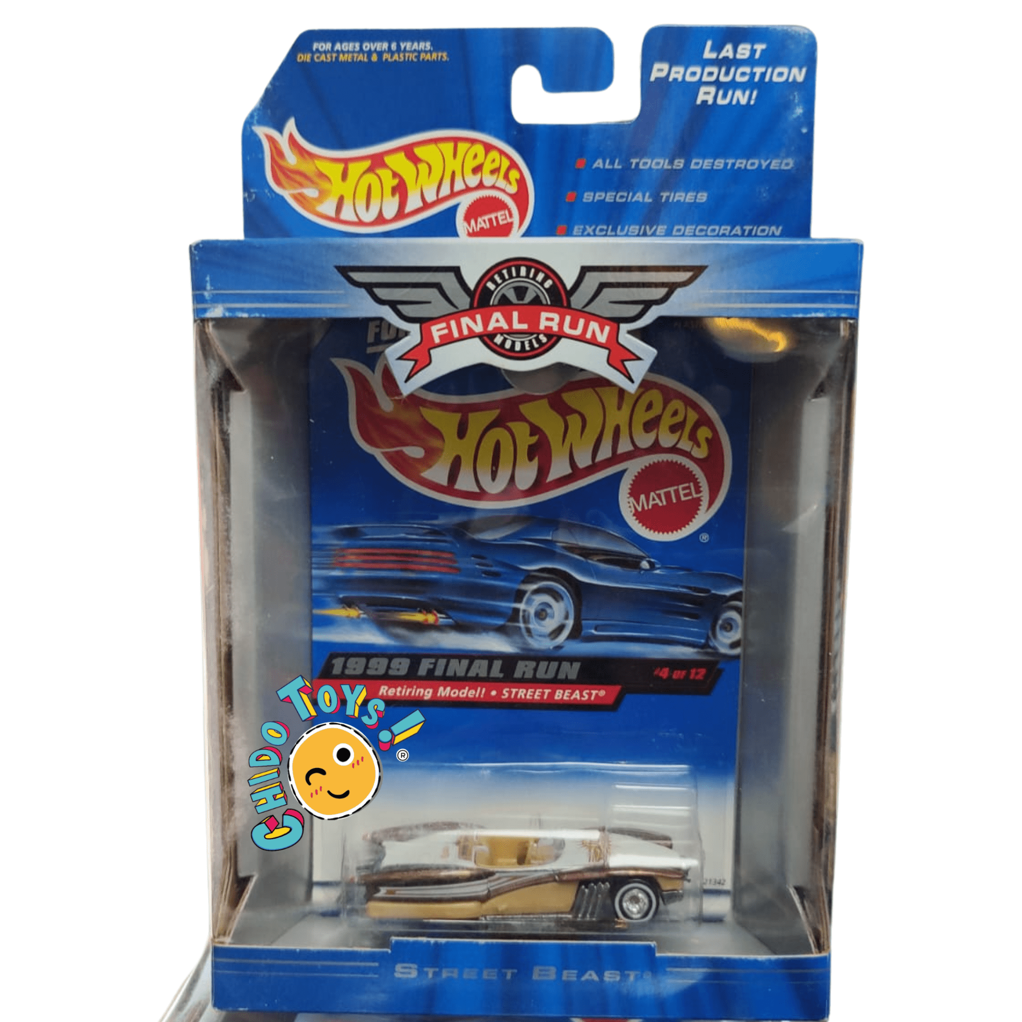 Hot Wheels Final Run 1999 – Primera Edición (Selladas, Escala 1:64, Llantas de Goma) - Chido Toys