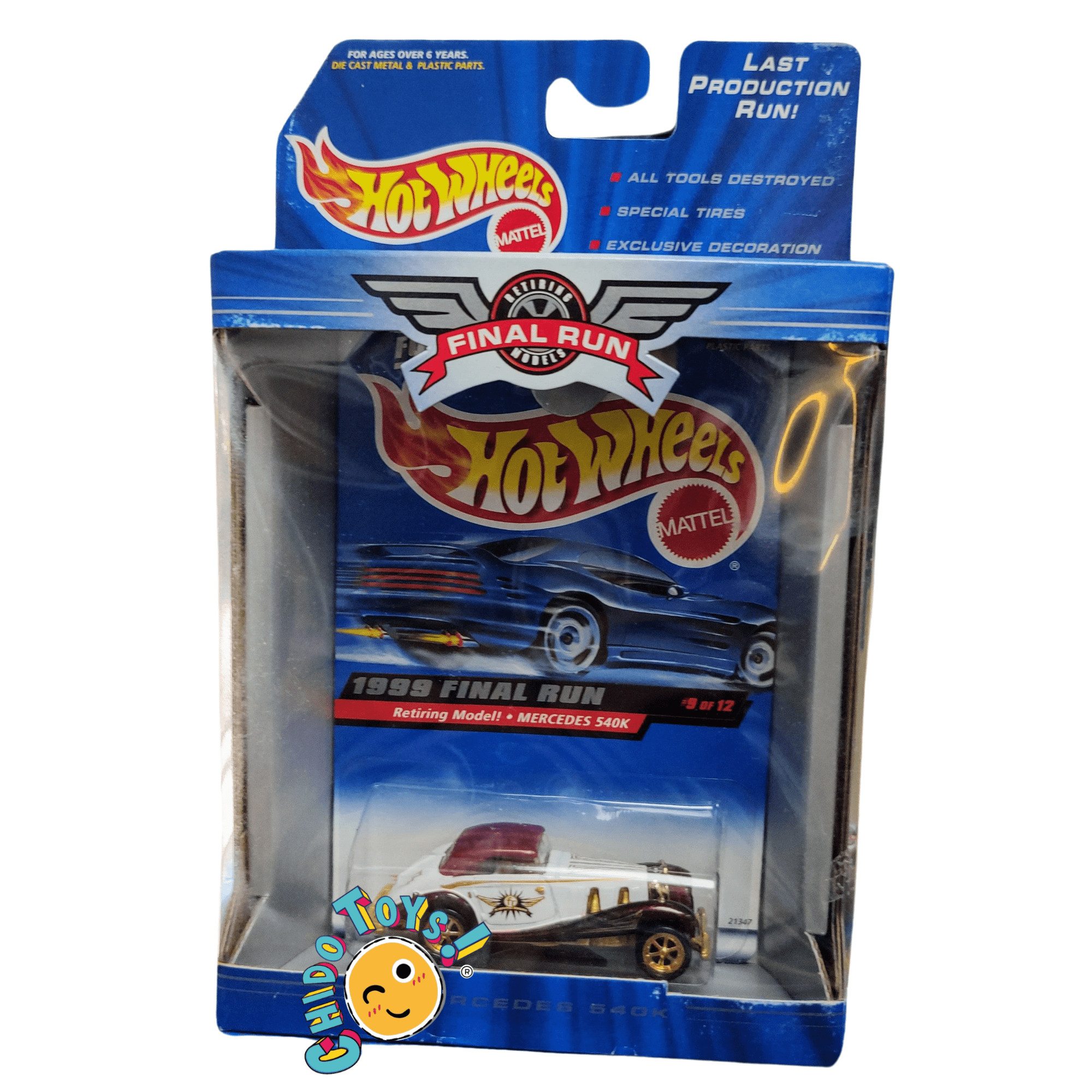 Hot Wheels Final Run 1999 – Primera Edición (Selladas, Escala 1:64, Llantas de Goma) - Chido Toys